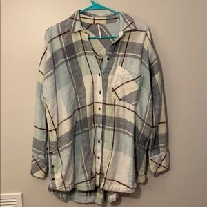 Free People Oversized Flannel size S